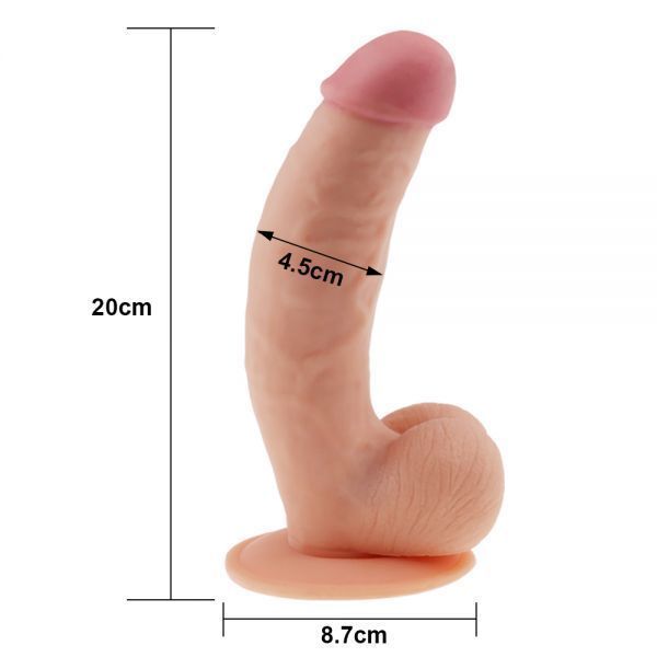 Фалоімітатор 8.5" The Ultra Soft Dude, Flesh 53015 фото