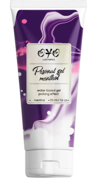 Вагінальний гель на водній основі з пролонгуючим ефектом OYO Personal Gel Menthol, 50 мл 53605 фото