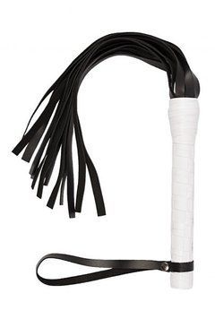 Флогер VIP Leather Flogger, White шкіра 55597 фото