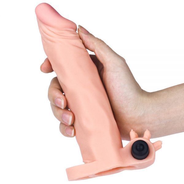 Насадка з вібрацією Add 2" Vibrating Penis Sleeve, Flesh 53194 фото