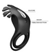 Кільце ерекційне Pretty Love - Vibration Penis Ring Ruben Black 56356 фото 10