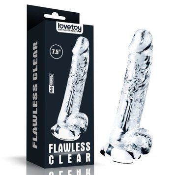 Реалістичний фалоімітатор 7.5 Flawless Clear Dildo, Clear 56253 фото