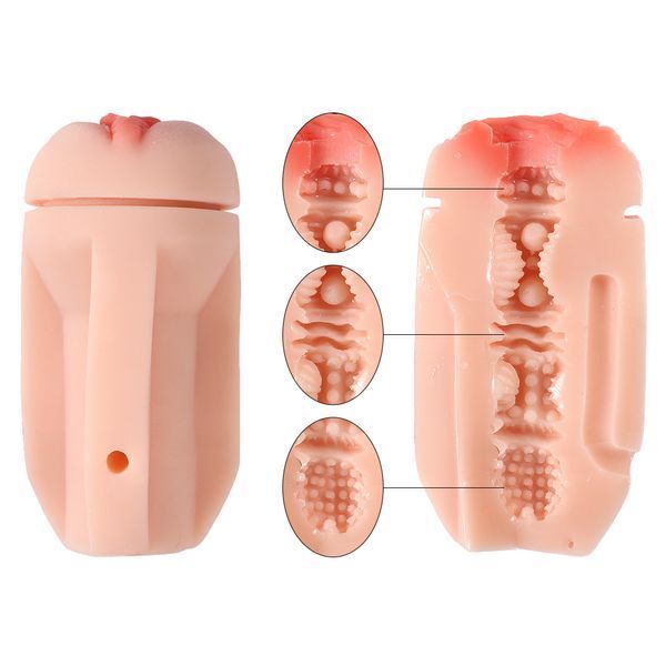 Мастурбато-вагіна пляшка Beer bottle masturbation Cup без вібрації тілесний 46098 фото