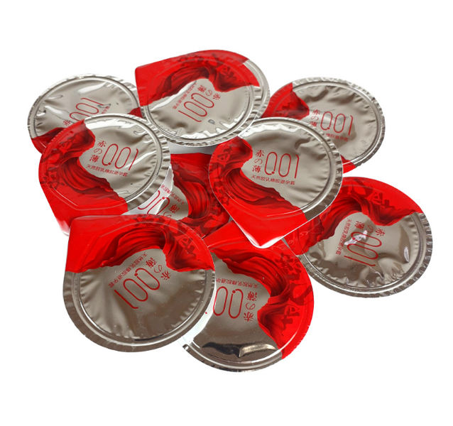 Презервативи OLO ультратонкі з гіалуроновим мастилом та термоефектом RedSilver (по 1шт) 55538 фото