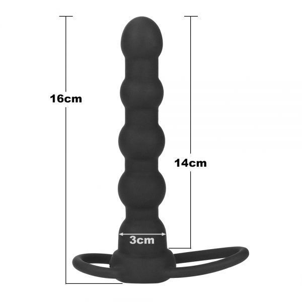 Анальна насадка Double Prober Vibrating 56786 фото
