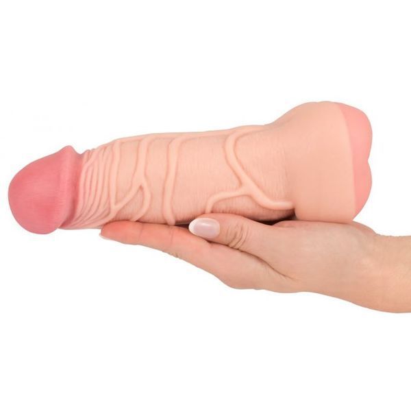 Мастурбатор-насадка 2 IN 1 Nature Skin Extension + Masturbator (Вагіна) 52942 фото