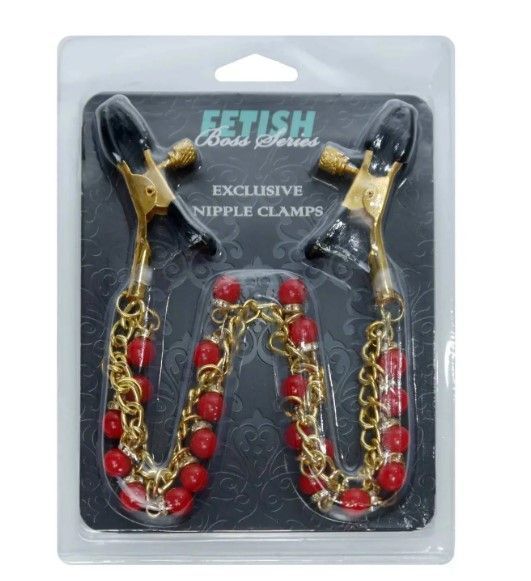 Затискачі для сосків Fetish Boss Series - №15 Exclusive Nipple Clamps 55158 фото