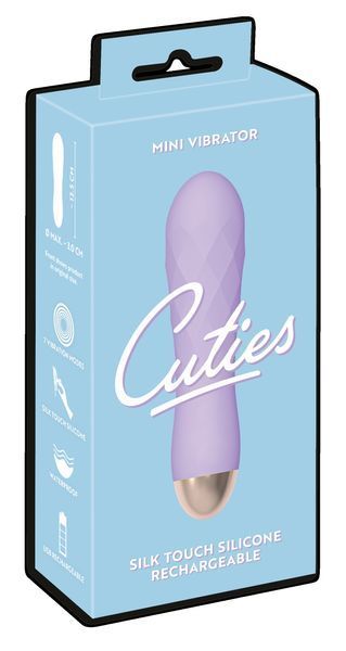 Фіолетовий міні-вібратор із незвичайною текстурою Cuties Mini Vibrator 55517 фото