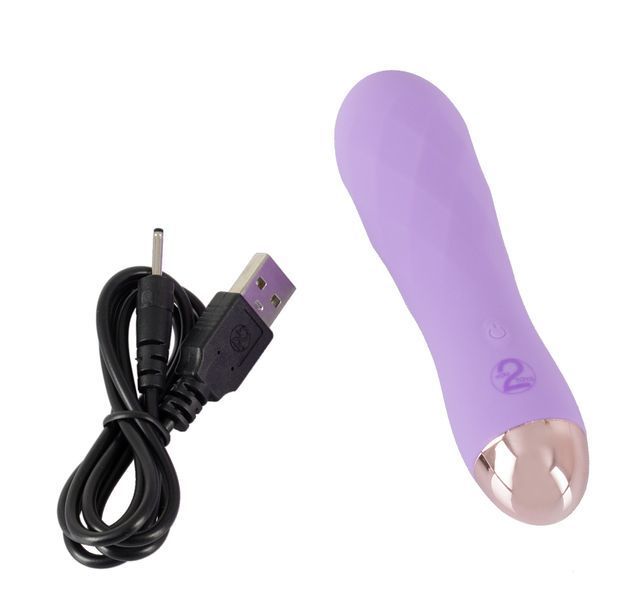 Фіолетовий міні-вібратор із незвичайною текстурою Cuties Mini Vibrator 55517 фото