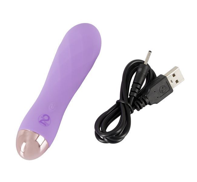 Фіолетовий міні-вібратор із незвичайною текстурою Cuties Mini Vibrator 55517 фото