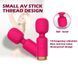Вібромасажер для клітора "Small AV stick", колір рожевий, 10 режимів вібрації 57075 фото 2