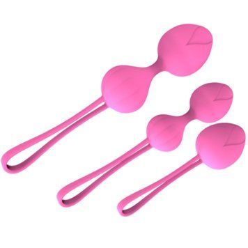 Набір вагінальних кульок Pink Trio ніжно-рожевий 54539 фото