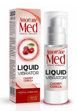Стимулюючий лубрикант від Amoreane Med: Liquid vibrator - Cherry (рідкий вібратор), 30 ml 54327 фото