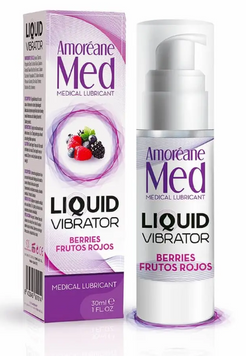 Стимулюючий лубрикант від Amoreane Med: Liquid vibrator - Berries (рідкий вібратор), 30 ml 54619 фото