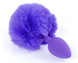 Анальна пробка (розмір S) з хвостом Boss Series - Silicon PLUG Bunny Tail Purple 55008 фото 3