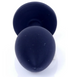 Анальний корок чорний з каменем Plug-Jewellery Black Silicon PLUG Medium- Pink Diamond 54942 фото 2