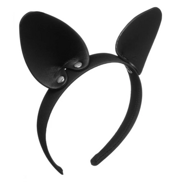 Кокетливі вушка кішечки на гнучкому обідку Playful Cat Black 56717 фото
