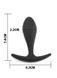 Силіконова анальна втулка Black silicone, розмір S 56756 фото 2