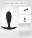Силіконова анальна втулка Black silicone, розмір S 56756 фото 4