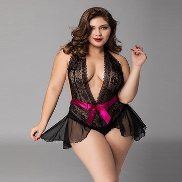 Ажурне боді XL/XXL 47595 фото