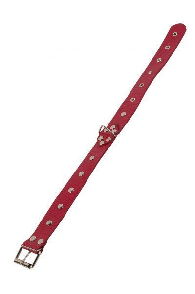 Нашийник Leather Restraints Collar, Red 53335 фото
