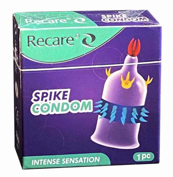 Презерватив Recare Spike Condon з шипами та додатковими вусиками (упаковка 1шт) 56172 фото