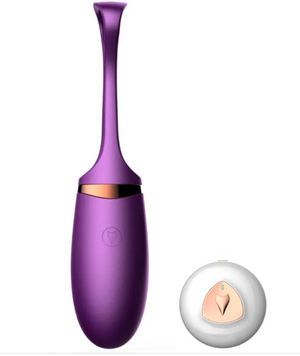 Віброяйце з пультом дистанційного керування - Vibrating Silicone Love EGG USB 55019 фото