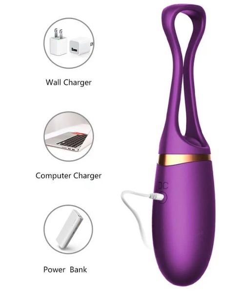 Віброяйце з пультом дистанційного керування - Vibrating Silicone Love EGG USB 55019 фото
