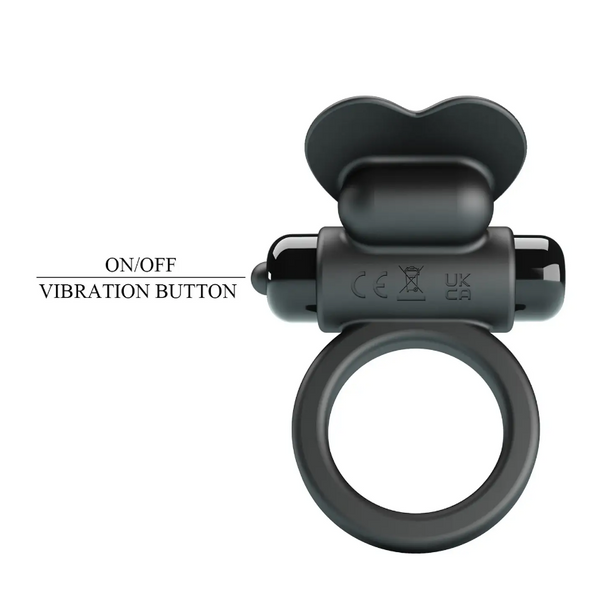 Ерекційне кільце з вібрацією Pretty Love Vibrant penis ring - DEBONAIRE 56480 фото