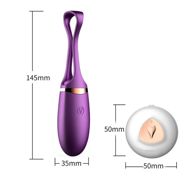Віброяйце з пультом дистанційного керування - Vibrating Silicone Love EGG USB 55019 фото