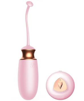 Віброяйце з підігрівом і пультом дистанційного керування - Vibrating Silicone Love EGG USB 55020 фото